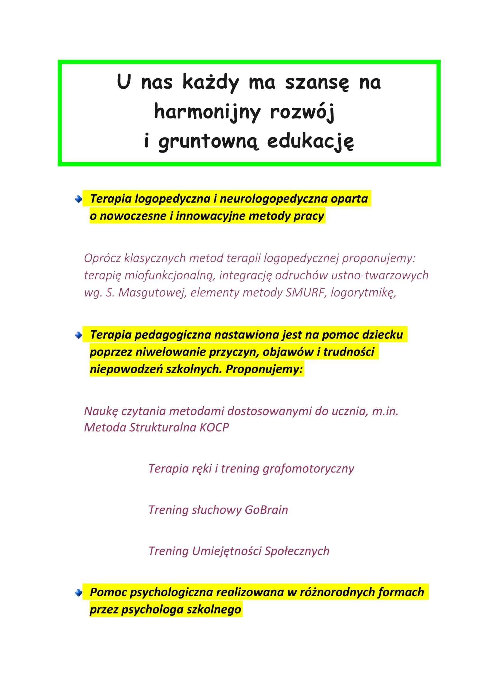 Pomoc psychologiczno pedagogiczna strona 1