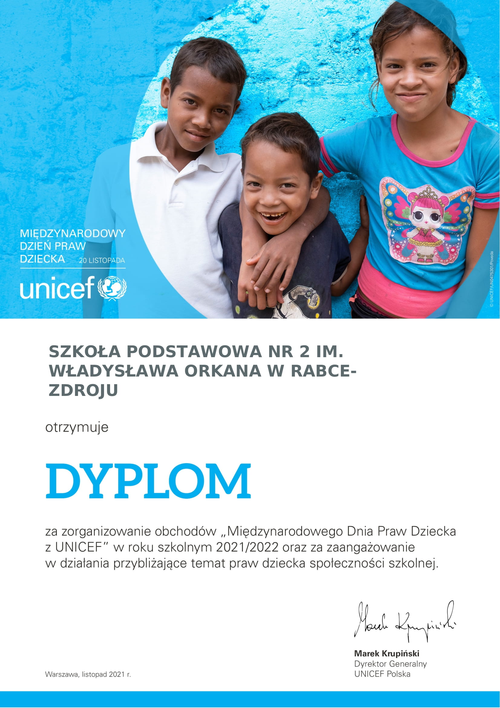 dyplom unicef 1 1