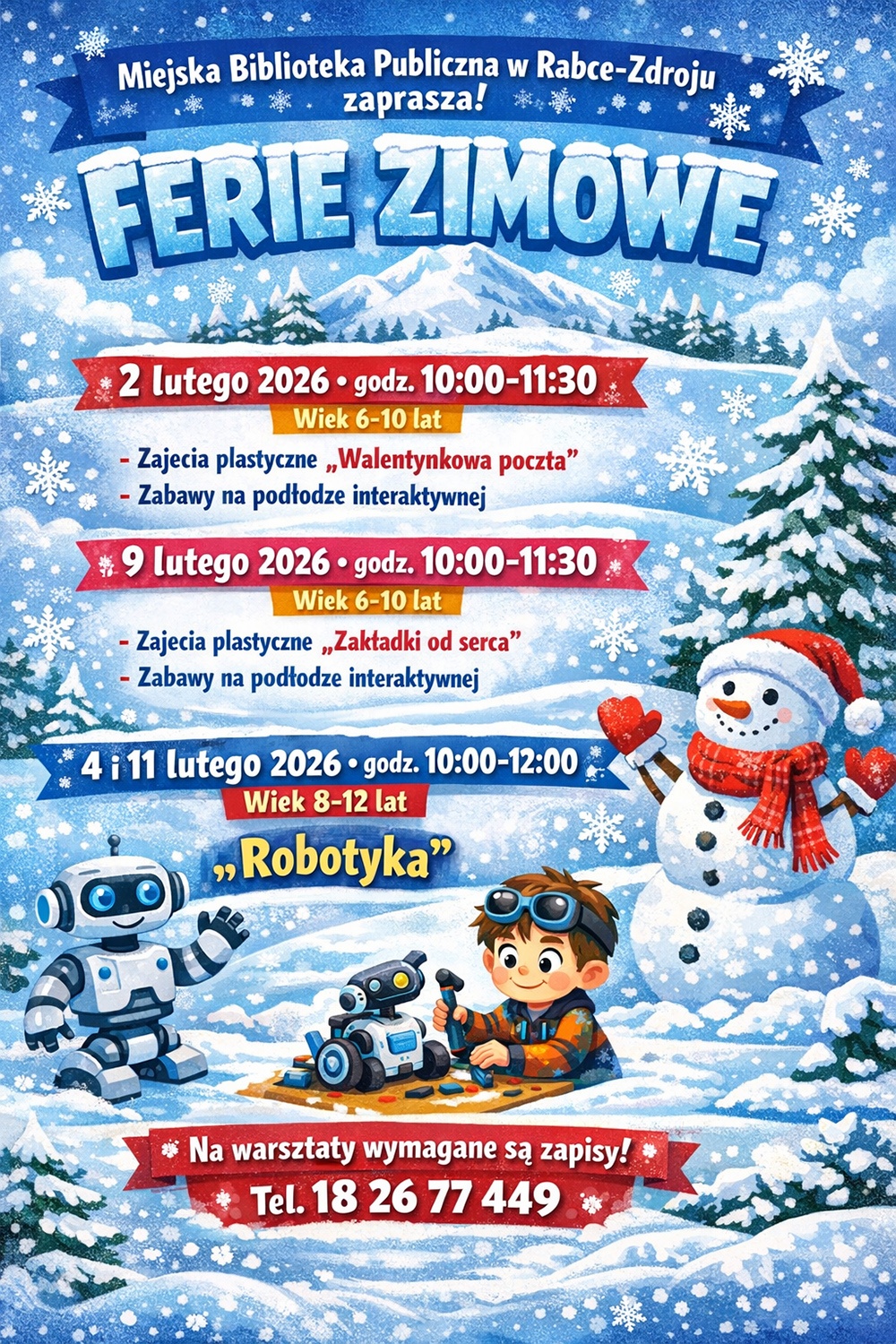 ferie biblioteka
